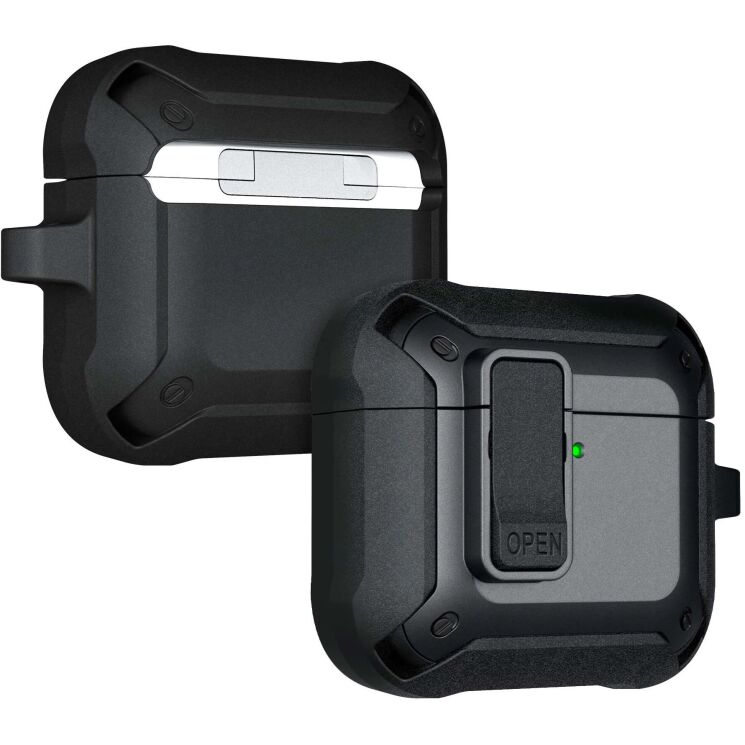 Защитный чехол Laut ZENTRY для Apple AirPods 4 - Black: фото 4 из 6