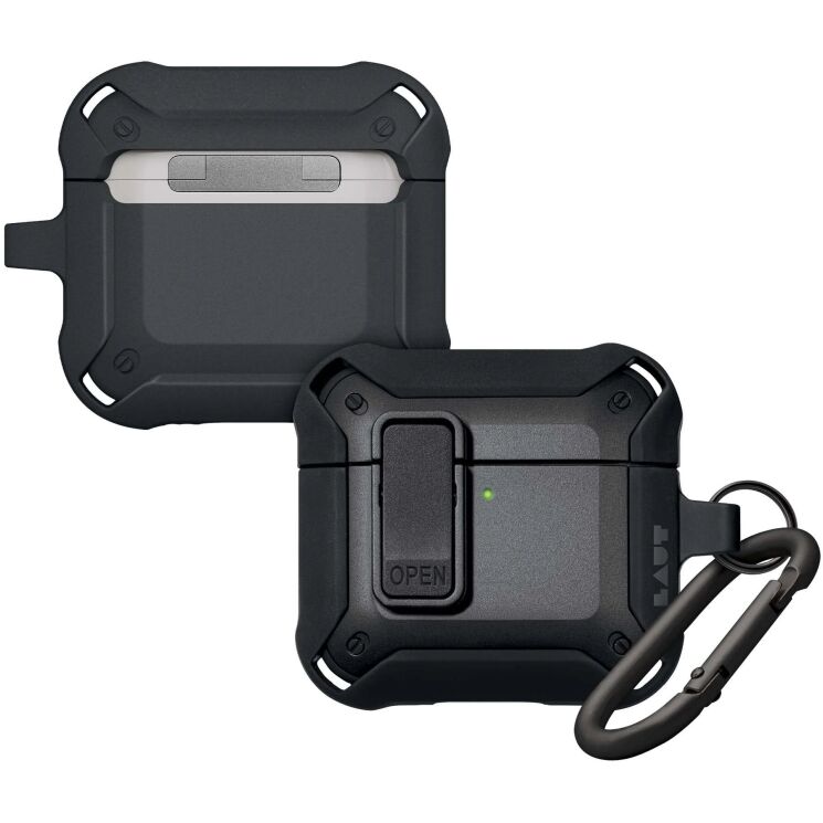 Защитный чехол Laut ZENTRY для Apple AirPods 4 - Black: фото 3 из 6