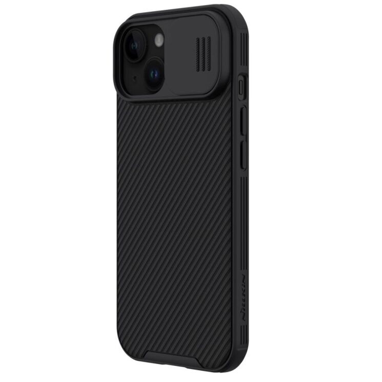 Защитный чехол NILLKIN CamShield Pro для Apple iPhone 15 Plus - Black: фото 4 из 18