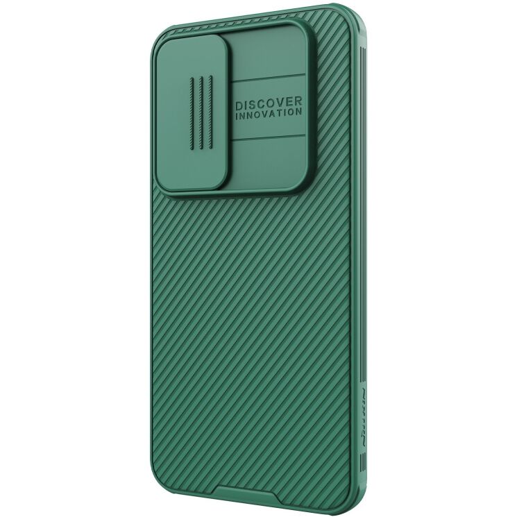Защитный чехол NILLKIN CamShield Pro для Samsung Galaxy S24 FE (S721) - Green: фото 2 из 20