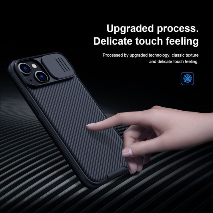 Защитный чехол NILLKIN CamShield Pro Magnetic для Apple iPhone 14 - Black: фото 8 из 16