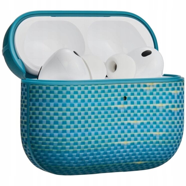 Защитный чехол Pitaka Aramid Fiber Case для AirPods Pro 3 (APM2505) - Lucid Blue: фото 1 из 11
