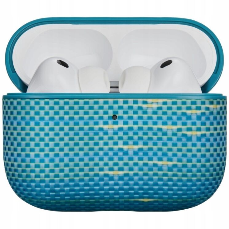 Защитный чехол Pitaka Aramid Fiber Case для AirPods Pro 3 (APM2505) - Lucid Blue: фото 2 из 11