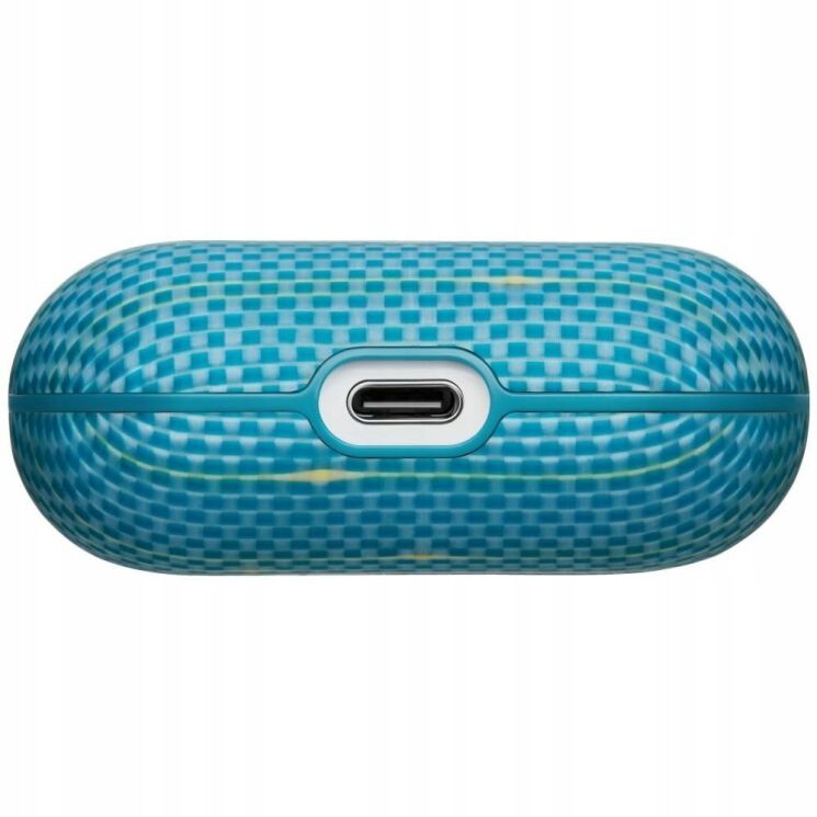 Защитный чехол Pitaka Aramid Fiber Case для AirPods Pro 3 (APM2505) - Lucid Blue: фото 6 из 11