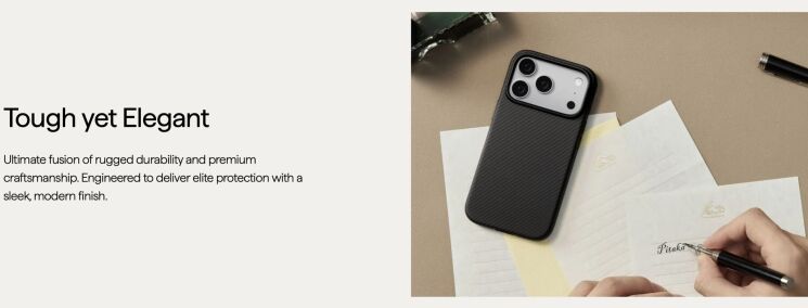 Захисний чохол Pitaka Summa UltraGuard для Apple iPhone 16 Pro Max KI1603PMPA - 600D Black / Grey (Twill) (379970B) Захисний чохол Pitaka Summa UltraGuard для Apple iPhone 16 Pro Max KI1603PMPA - 600D Black / Grey (Twill): фото 5 з 9