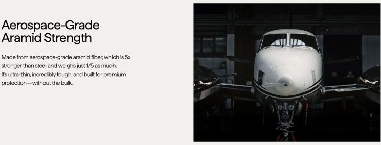 Захисний чохол Pitaka Summa UltraGuard для Apple iPhone 16 Pro Max KI1603PMPA - 600D Black / Grey (Twill) (379970B) Захисний чохол Pitaka Summa UltraGuard для Apple iPhone 16 Pro Max KI1603PMPA - 600D Black / Grey (Twill): фото 7 з 9