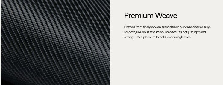 Захисний чохол Pitaka Summa UltraGuard для Apple iPhone 16 Pro Max KI1603PMPA - 600D Black / Grey (Twill) (379970B) Захисний чохол Pitaka Summa UltraGuard для Apple iPhone 16 Pro Max KI1603PMPA - 600D Black / Grey (Twill): фото 6 з 9