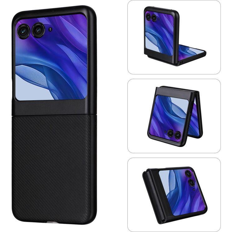 Защитный чехол Reframe Fiber Guard для Motorola Razr 50 / Razr 70 - Black: фото 1 из 8