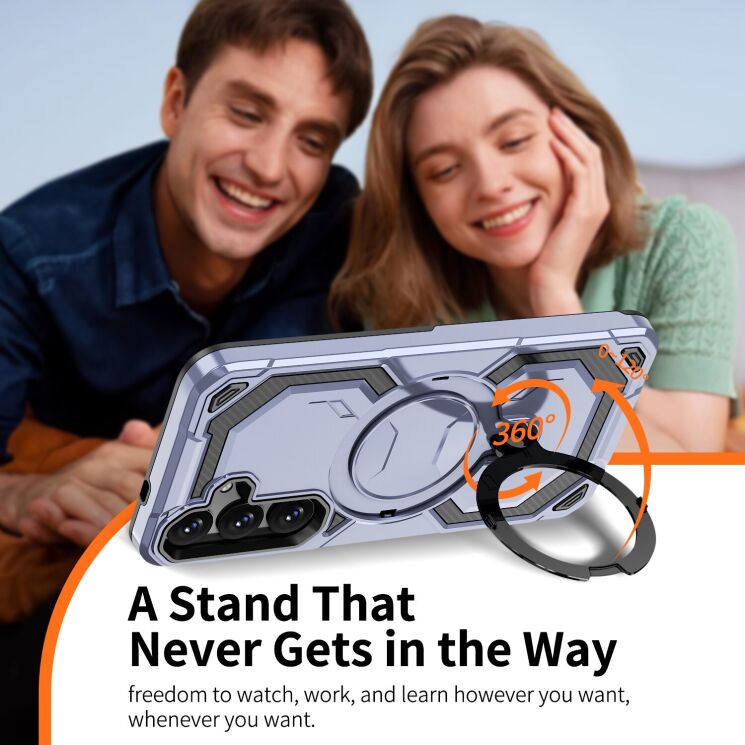 Защитный чехол Reframe Hybrid Magnetic для Samsung Galaxy S25 Plus (S936) - Rose Gold: фото 2 из 7