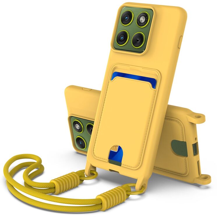 Захисний чохол Reframe Silicone Holder для Motorola Edge 70 Fusion - Yellow: фото 1 з 8