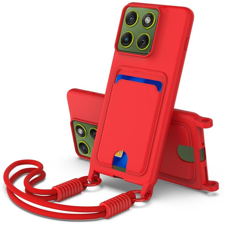 Захисний чохол Reframe Silicone Holder для Motorola Edge 70 Pro - Red: фото 1 з 7