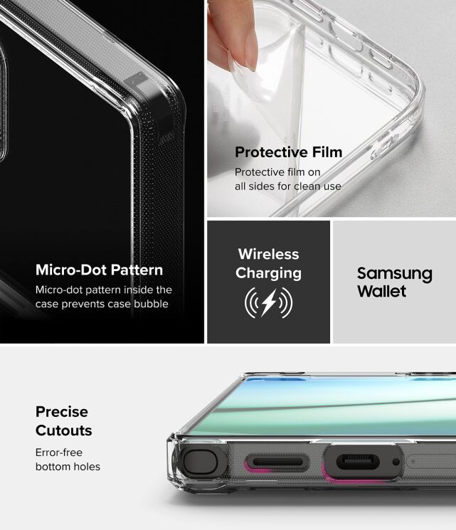 Захисний чохол Ringke Fusion Card для Samsung Galaxy S25 Ultra (S938) 8800274969056 - Clear: фото 13 з 14