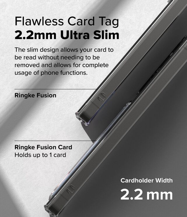 Захисний чохол Ringke Fusion Card для Samsung Galaxy S25 Ultra (S938) 8800274969056 - Clear: фото 6 з 14
