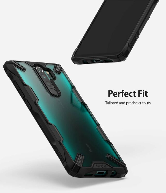 Защитный чехол RINGKE Fusion X для Xiaomi Redmi Note 8 Pro - Camo Black: фото 3 из 7