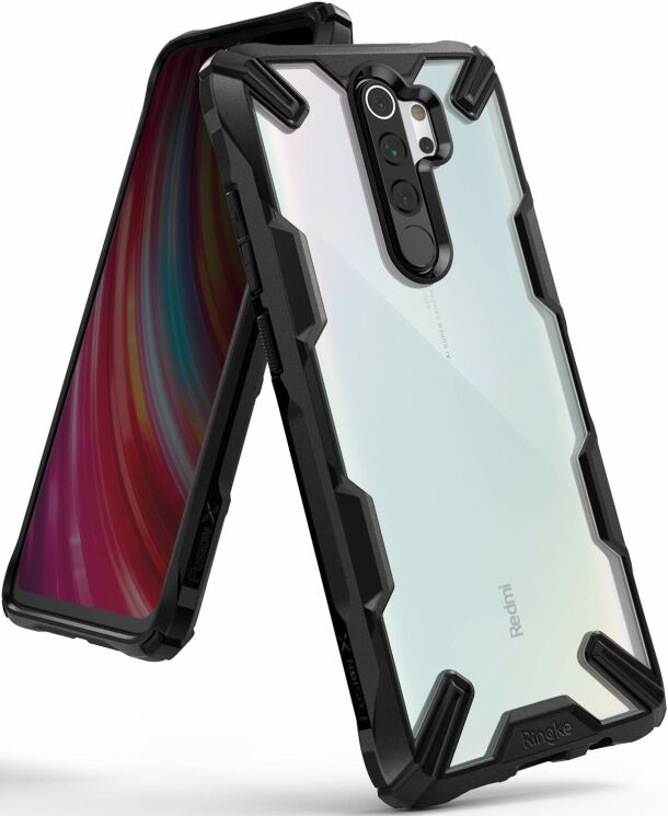 Защитный чехол RINGKE Fusion X для Xiaomi Redmi Note 8 Pro - Black: фото 1 из 7