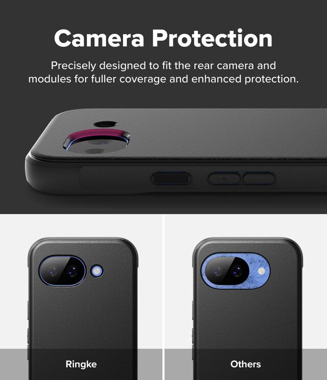 Защитный чехол Ringke Onyx для Google Pixel 10a (8800328818323) - Black: фото 9 из 16