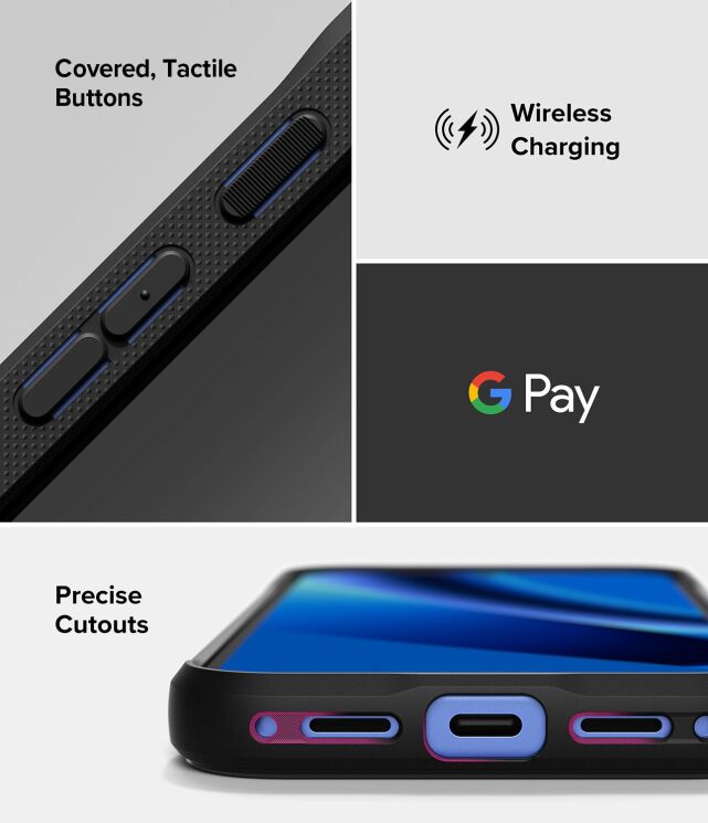 Защитный чехол Ringke Onyx для Google Pixel 10a (8800328818323) - Black: фото 13 из 16