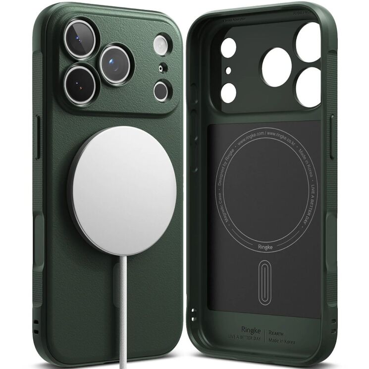 Защитный чехол Ringke Onyx Magnetic (FP) для iPhone 18 Pro (8800380462991) - Dark Green: фото 1 из 17