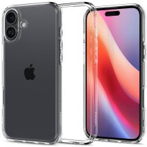 Захисний чохол Spigen (SGP) Crystal Hybrid для Apple iPhone 16 Plus (ACS08095) - Crystal Clear: фото 1 з 13