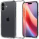 Захисний чохол Spigen (SGP) Crystal Hybrid для Apple iPhone 16 Plus (ACS08095) - Crystal Clear (360695C). Фото 1 з 13