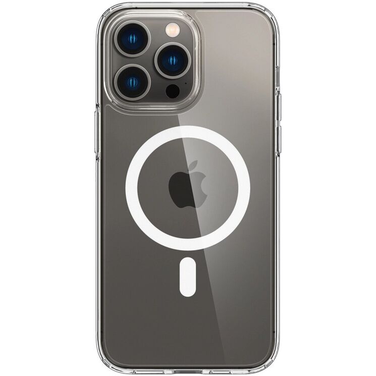 Защитный чехол Spigen (SGP) Crystal Hybrid (MagFit) для Apple iPhone 14 Pro - Clear: фото 2 из 11