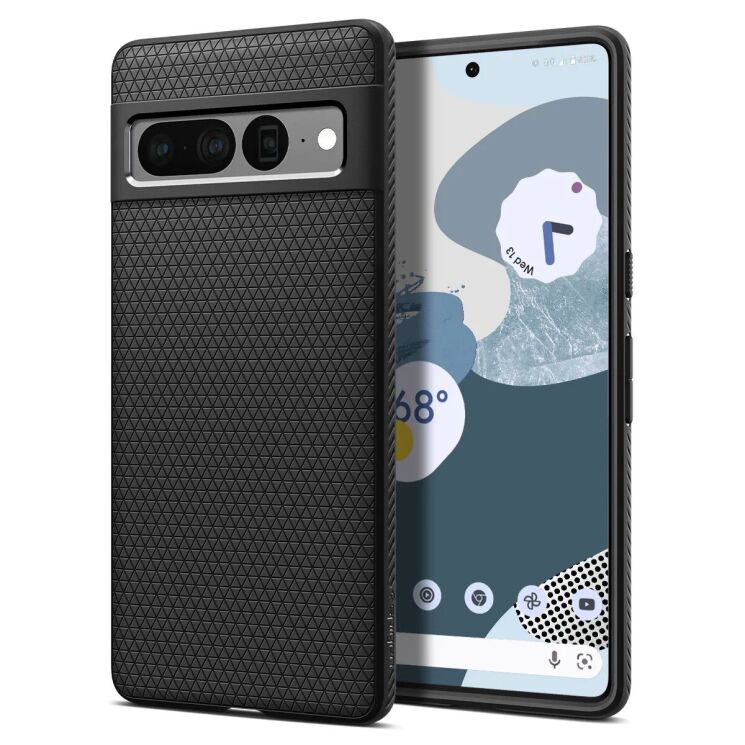 Защитный чехол Spigen (SGP) Liquid Air для Google Pixel 7 Pro - Black: фото 1 из 22