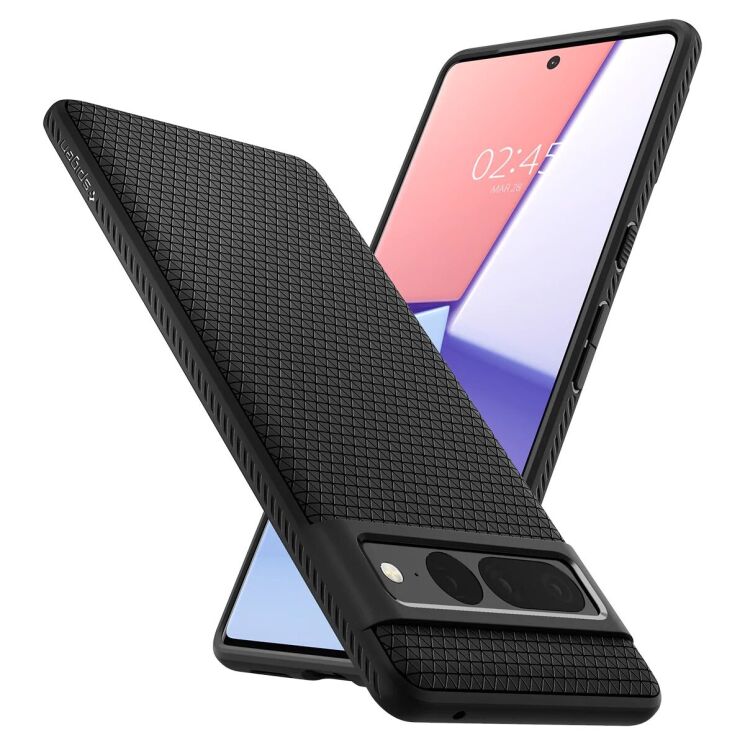 Защитный чехол Spigen (SGP) Liquid Air для Google Pixel 7 Pro - Black: фото 3 из 22
