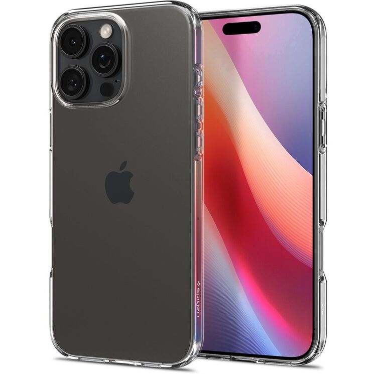 Защитный чехол Spigen (SGP) Liquid Crystal для Apple iPhone 16 Pro - Crystal Clear: фото 1 из 13