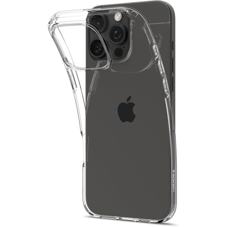 Защитный чехол Spigen (SGP) Liquid Crystal для Apple iPhone 16 Pro - Crystal Clear: фото 5 из 13