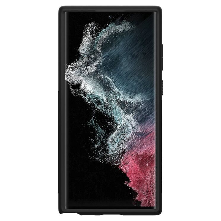 Защитный чехол Spigen (SGP) Slim Armor для Samsung Galaxy S22 Ultra (S908) - Black: фото 5 из 9