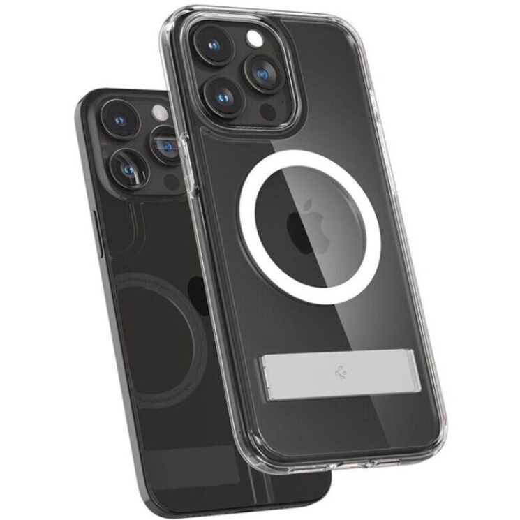 Защитный чехол Spigen (SGP) Slim Armor Essential S (MagFit) для Apple iPhone 15 Pro (ACS06477) - Crystal Clear: фото 3 из 10