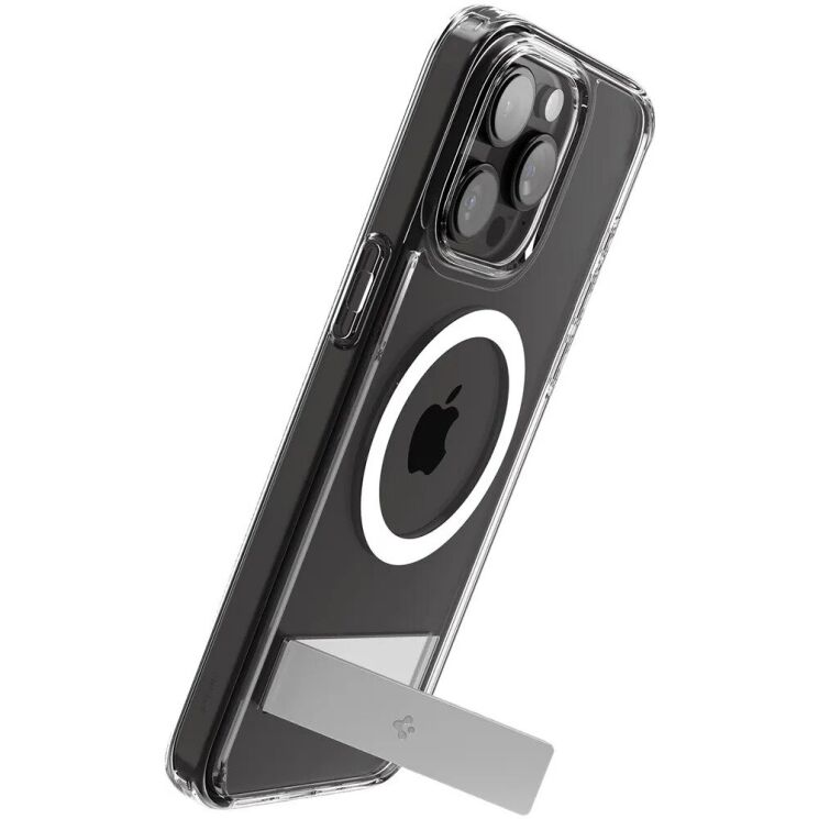 Защитный чехол Spigen (SGP) Slim Armor Essential S (MagFit) для Apple iPhone 15 Pro (ACS06477) - Crystal Clear: фото 10 из 10