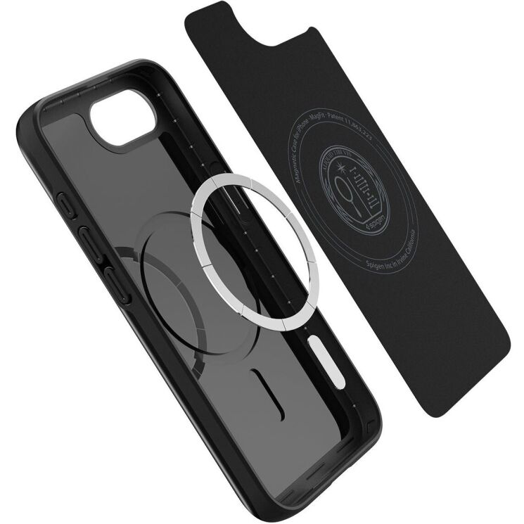 Защитный чехол Spigen (SGP) Thin Fit (MagFit) для Apple iPhone 16e (ACS09135) - Black: фото 7 из 16