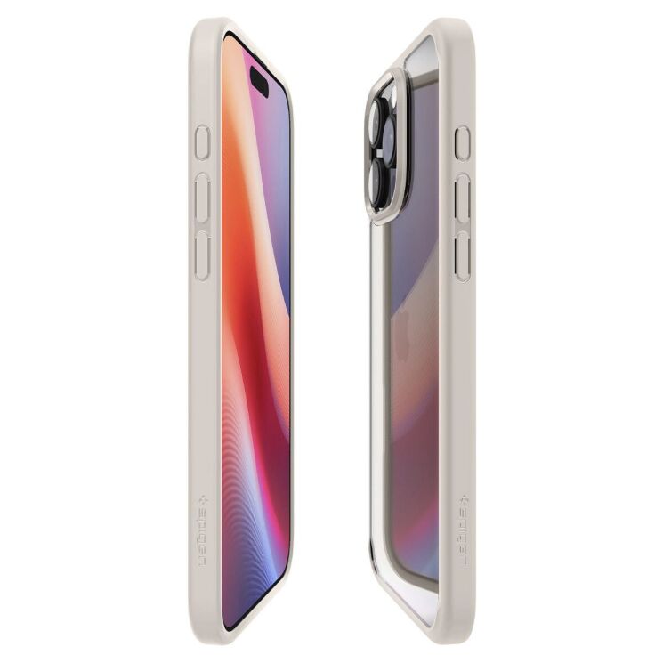 Защитный чехол Spigen Ultra Hybrid для iPhone 16 Pro Max (ACS08385) - Natural Titanium: фото 6 из 12