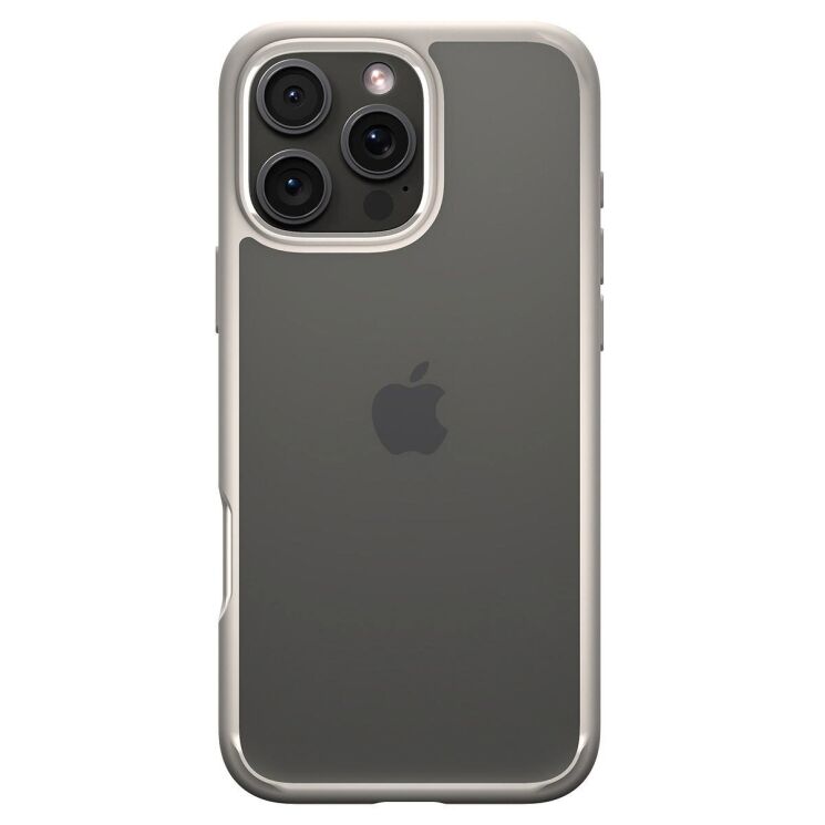 Защитный чехол Spigen Ultra Hybrid для iPhone 16 Pro Max (ACS08385) - Natural Titanium: фото 2 из 12