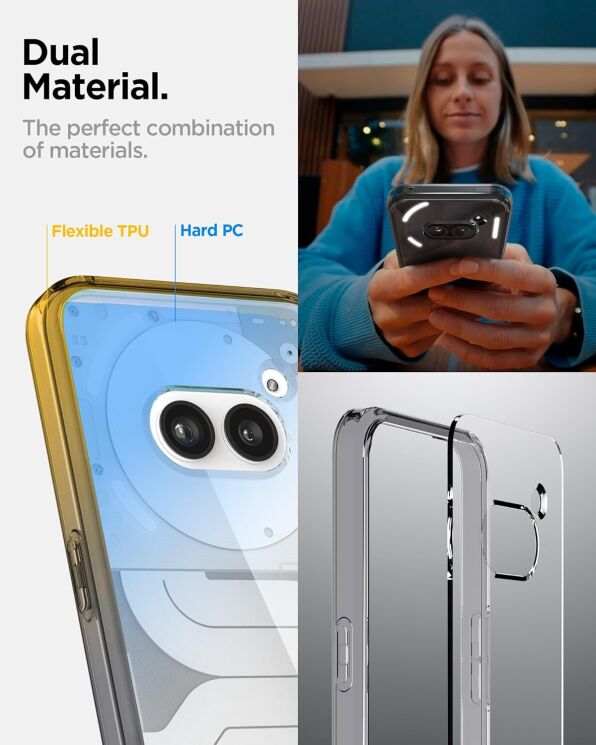 Защитный чехол Spigen (SGP) Ultra Hybrid для Nothing Phone (2a) / Phone (2a) Plus - Space Crystal: фото 10 из 14