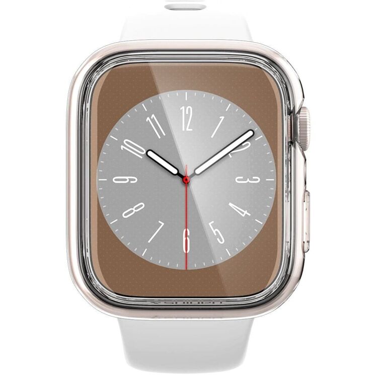 Защитный чехол Spigen (SGP) Ultra Hybrid (FW) для Apple Watch 41 mm (7 / 8 / 9 Series) - Crystal Clear: фото 3 из 11