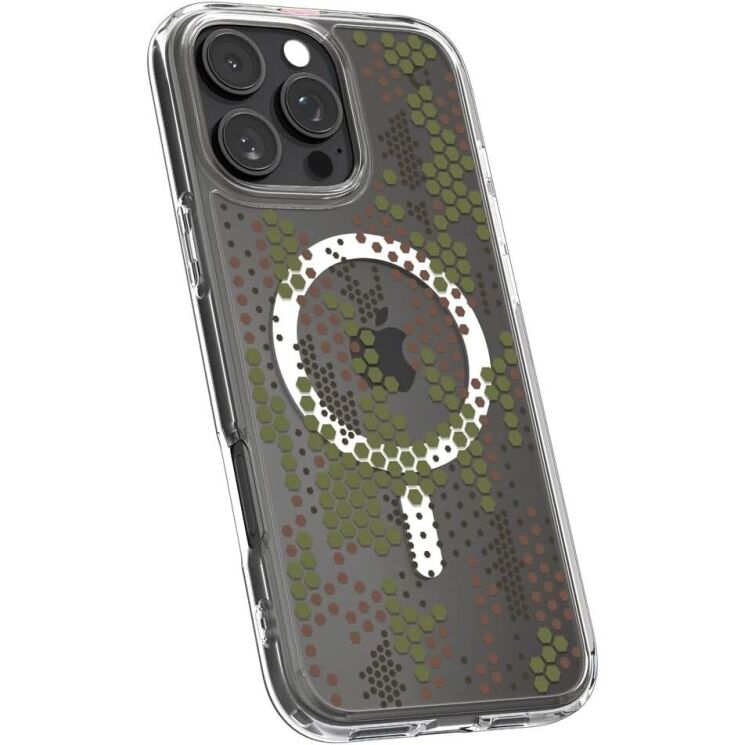 Защитный чехол Spigen (SGP) Ultra Hybrid (MagFit) для Apple iPhone 16 Pro - Digital Camo: фото 4 из 12