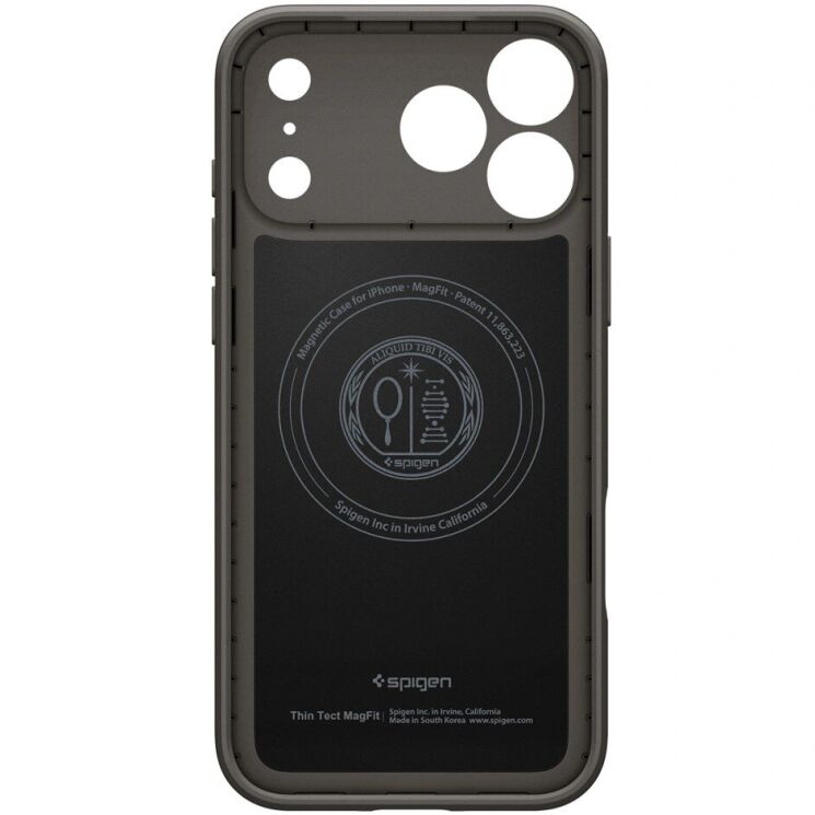 Защитный чехол Spigen Thin Fit (MagFit) для iPhone 18 Pro Max (ACS12107) - Gunmetal: фото 4 из 13