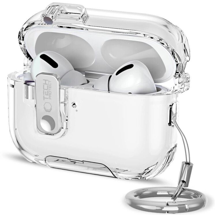 Захисний чохол Tech-Protect Bounce Pro для AirPods Pro 3 - Clear (390165C) Захисний чохол Tech-Protect Bounce Pro для AirPods Pro 3 - Clear: фото 1 з 12