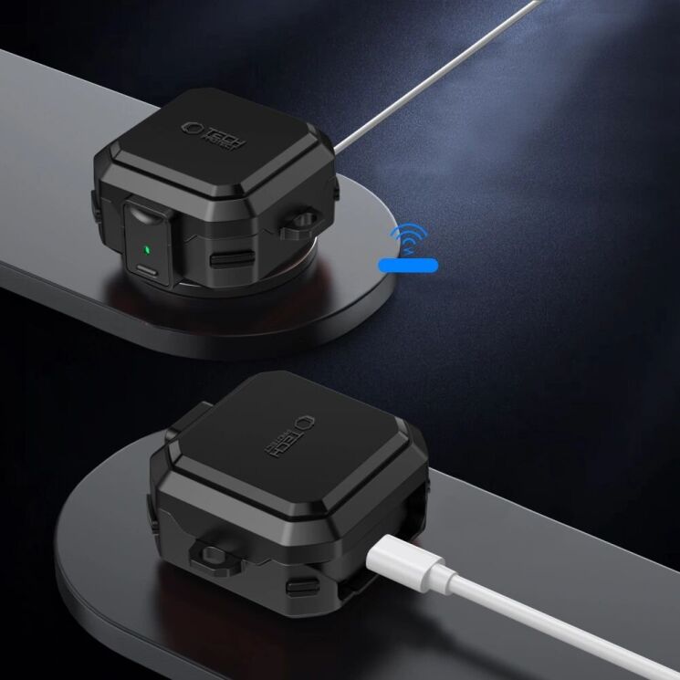 Защитный чехол Tech-Protect Carbonx MagSafe для Samsung Galaxy Buds 4 / Buds 4 Pro - Black (407423B) Защитный чехол Tech-Protect Carbonx MagSafe для Samsung Galaxy Buds 4 / Buds 4 Pro - Black: фото 7 из 8