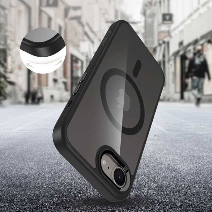 Защитный чехол Tech-Protect Magmat MagSafe для Nothing Phone (3a) Pro - Black / Clear: фото 4 из 4