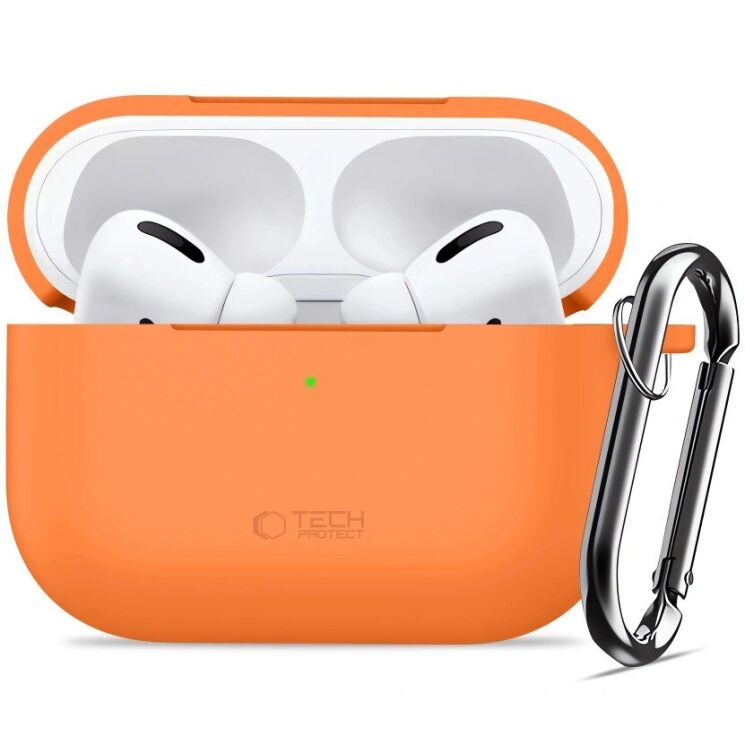 Защитный чехол Tech-Protect Silicone Hook для AirPods Pro 3 - Cosmic Orange: фото 3 из 8