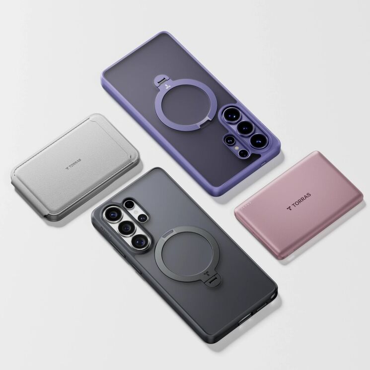 Защитный чехол TORRAS Ostand Q3 Spin (with MagSafe) для Samsung Galaxy S26 Plus - Black: фото 5 из 10