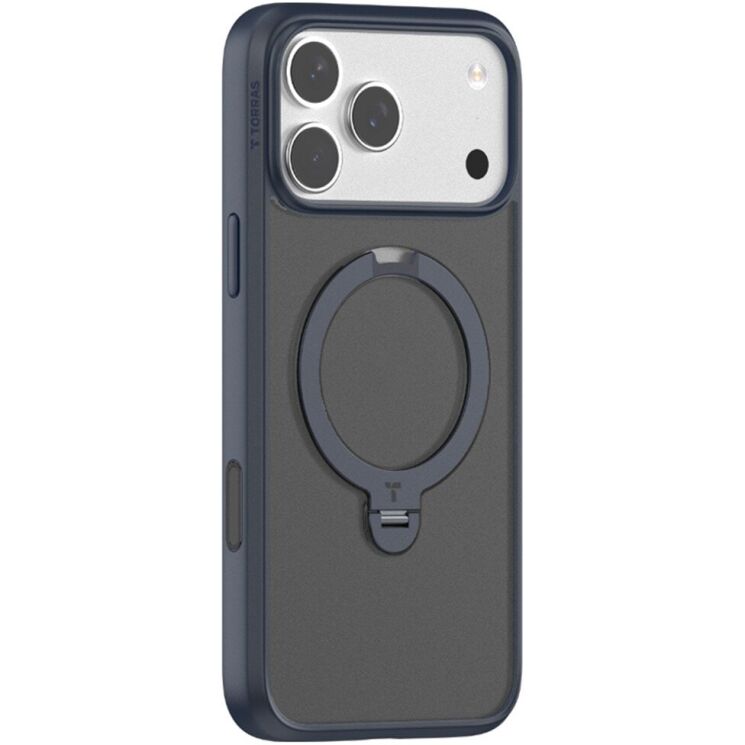 Захисний чохол TORRAS Ostand Spin MagSafe для Apple iPhone 17 Pro - Dark Blue: фото 1 з 8