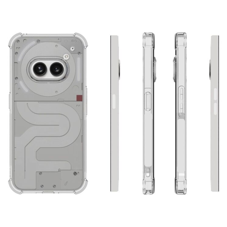 Защитный чехол UniCase AirBag для Nothing Phone (2a) / Phone (2a) Plus - Transparent: фото 5 из 5