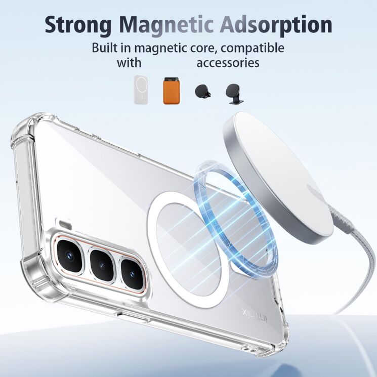 Захисний чохол UniCase AirBag MagSafe для Infinix Hot 60 Pro Plus / TECNO Spark 40 Pro Plus - Transparent (387926T) Захисний чохол UniCase AirBag MagSafe для Infinix Hot 60 Pro Plus / TECNO Spark 40 Pro Plus - Transparent: фото 11 з 11