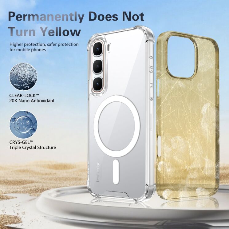 Захисний чохол UniCase AirBag MagSafe для Infinix Hot 60 Pro Plus / TECNO Spark 40 Pro Plus - Transparent (387926T) Захисний чохол UniCase AirBag MagSafe для Infinix Hot 60 Pro Plus / TECNO Spark 40 Pro Plus - Transparent: фото 8 з 11