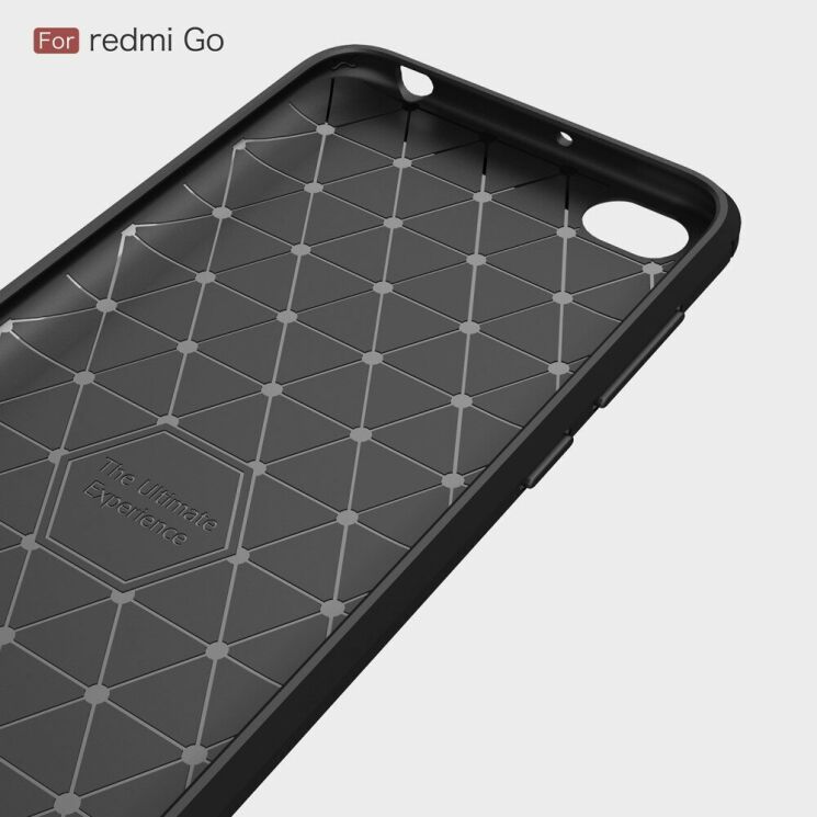 Защитный чехол UniCase Carbon для Xiaomi Redmi Go - Black: фото 7 из 11