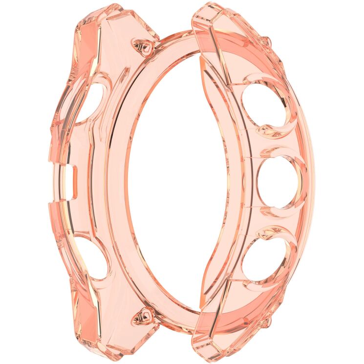 Защитный чехол UniCase Clear Cover для Garmin Fenix 8 (43mm) - Transparent Orange: фото 3 из 7